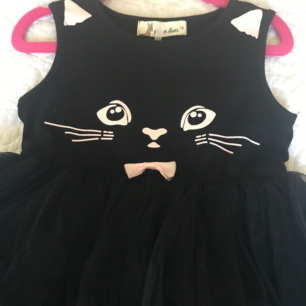 Black Kitty Cat tutu dress